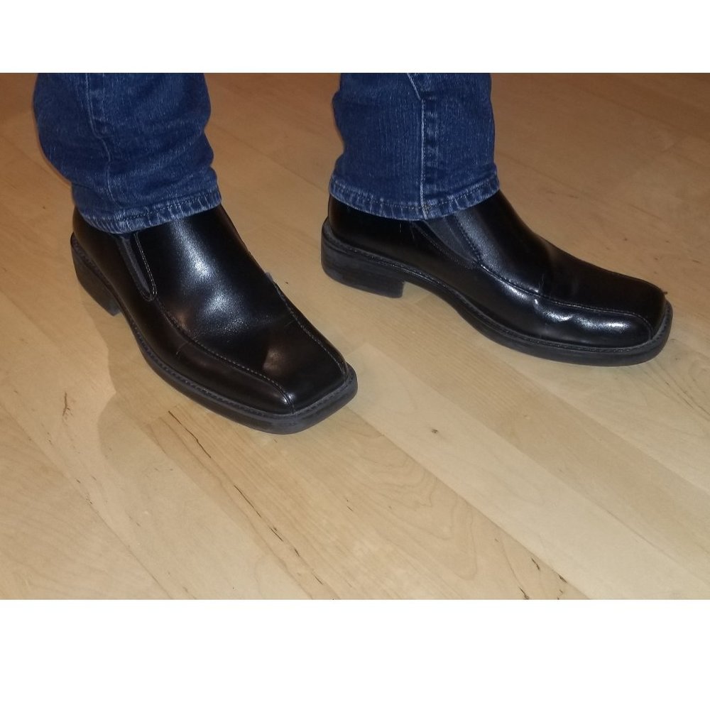 axcess Men's Black Dress Shoes - Size 8